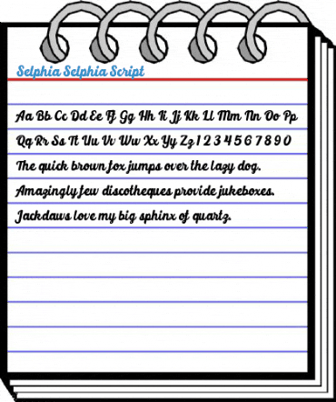 Selphia Selphia Script Font