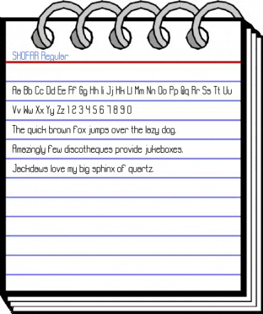 SHOFAR Regular Font