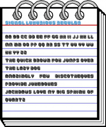 Signal Luxurious Regular Font