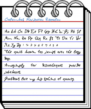 Columbus Navigator Regular Font