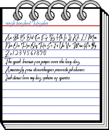 single binghod Regular Font