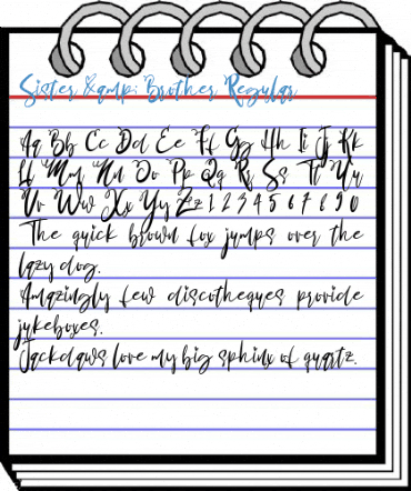 Sister & Brother Regular Font