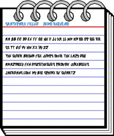 Skateparx Filled - Demo Regular Font