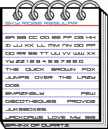 Sky Ridge Regular Font