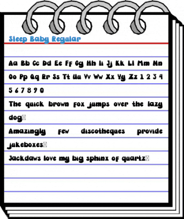 Sleep Baby Regular Font