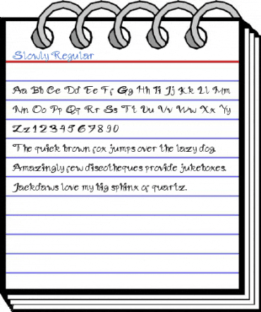 Slowly Regular Font
