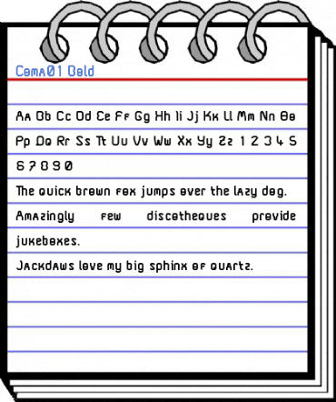 Coma01 Bold Font