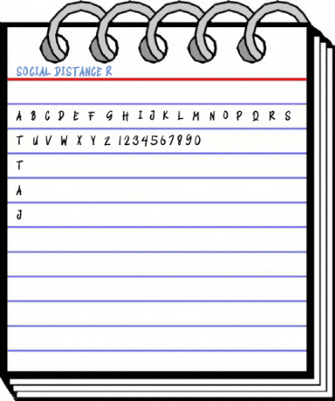 SOCIAL DISTANCE Regular Font