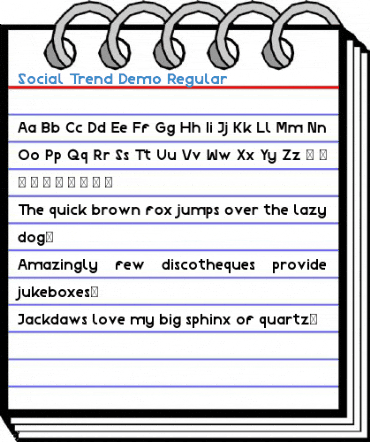 Social Trend Demo Regular Font