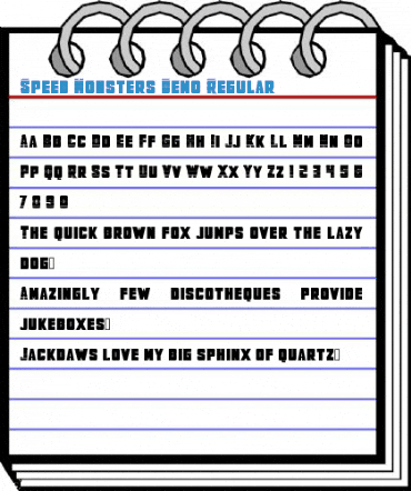Speed Monsters Demo Regular Font