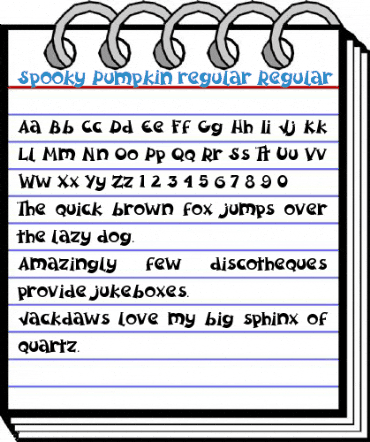 Spooky Pumpkin regular Regular Font