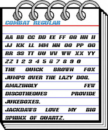 Combat Regular Font