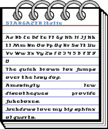 STARGAZER Italic Font