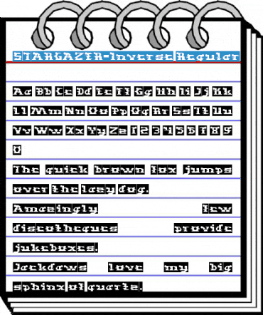 STARGAZER-Inverse Regular Font