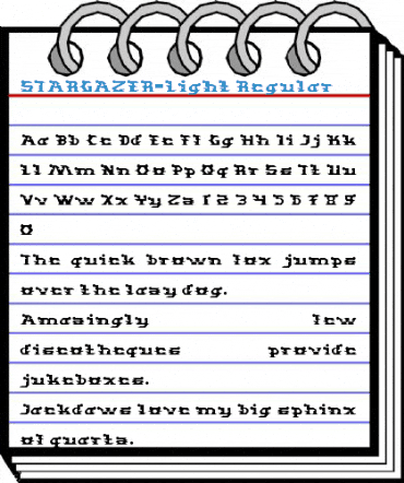 STARGAZER-Light Regular Font