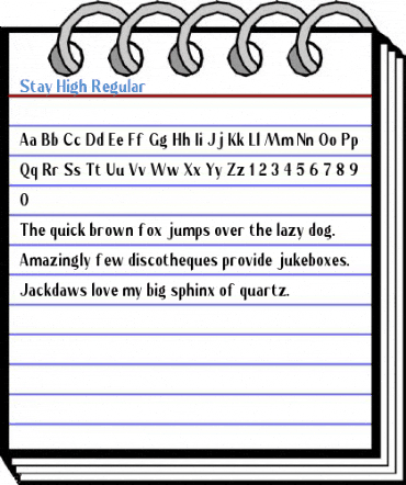Stay High Regular Font