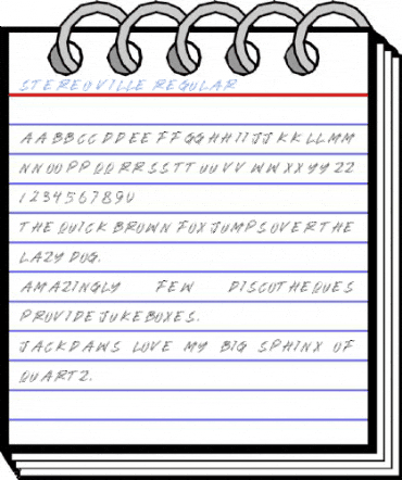 STEREO VILLE Regular Font