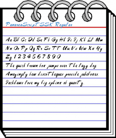 PanareaScriptSSK Regular Font