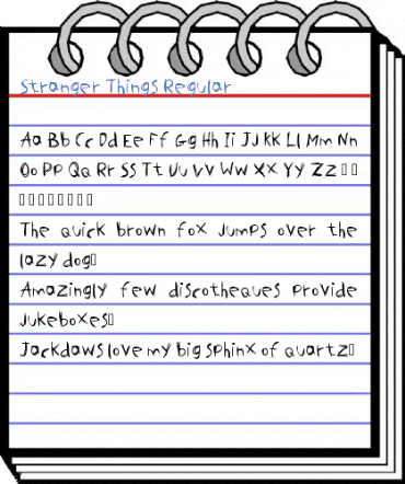 Stranger Things Regular Font