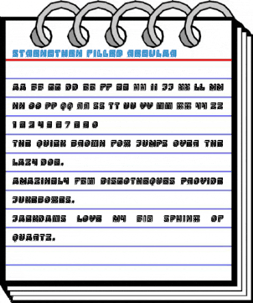 Strengthen Filled Regular Font
