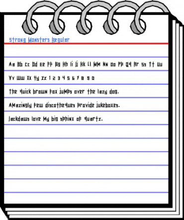 Strong Monsters Regular Font