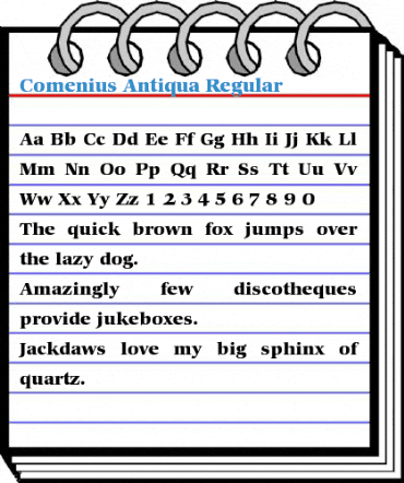 Comenius Antiqua Regular Font