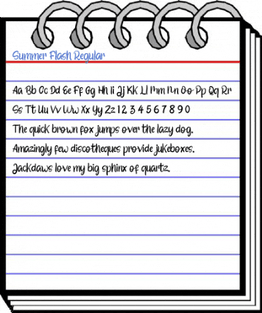Summer Flash Regular Font