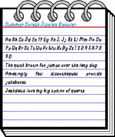 Summer Splash Display Regular Font
