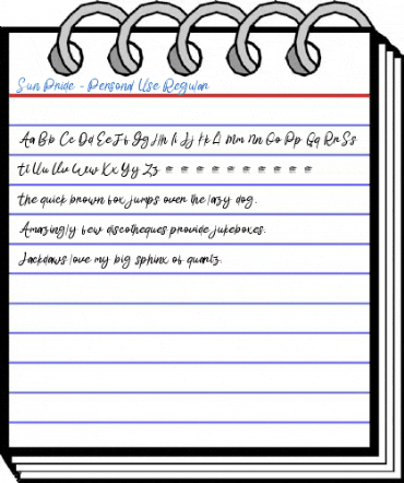 Sun Pride - Personal Use Regular Font