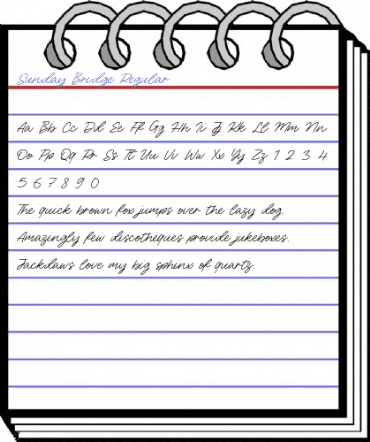 Sunday Bridge Regular Font