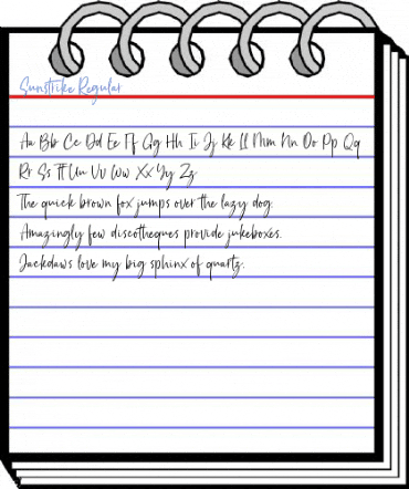 Sunstrike Regular Font