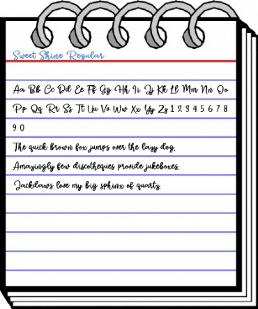 Sweet Shine Regular Font