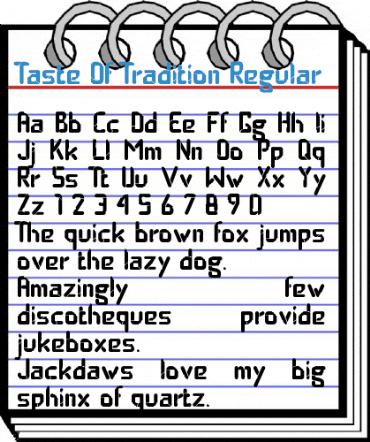Taste Of Tradition Regular Font