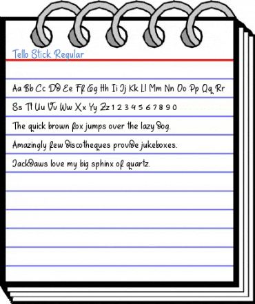 Tello Stick Regular Font
