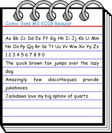Comic Sans MS KOI8 Regular Font
