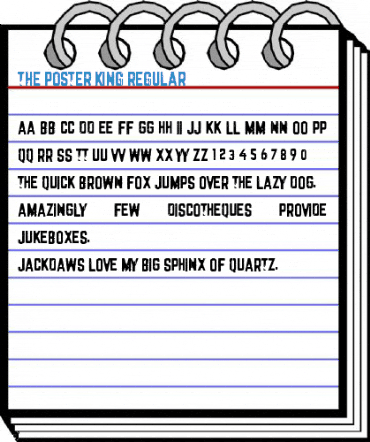 The Poster King Regular Font