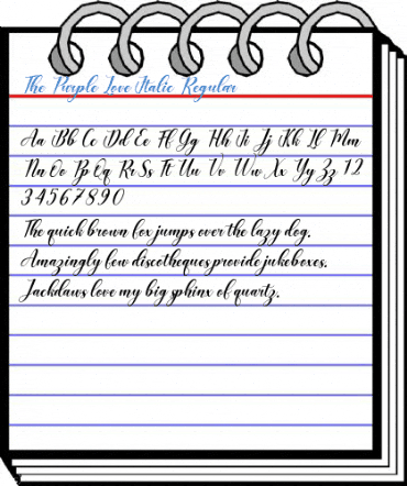 The Purple Love Italic Regular Font