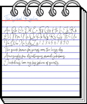 The School Regular Font