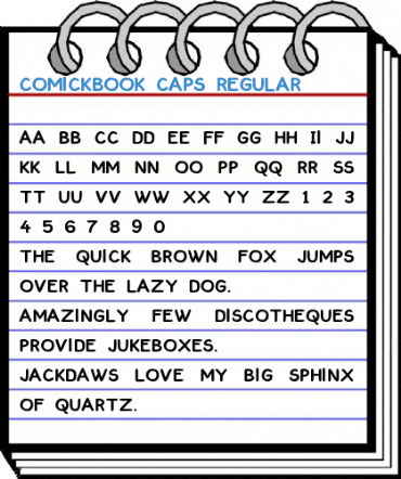 ComickBook Caps Regular Font