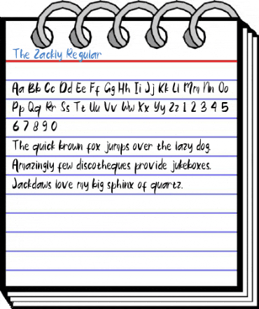 The Zackly Regular Font