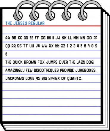The Jersey Regular Font