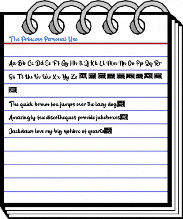 The Princess Personal Use Font
