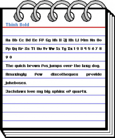 Think Bold Font