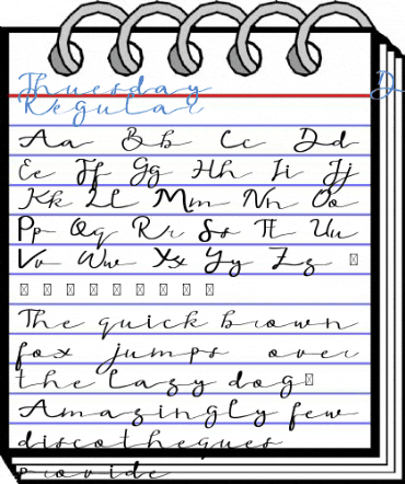 Thuesday Demo Regular Font