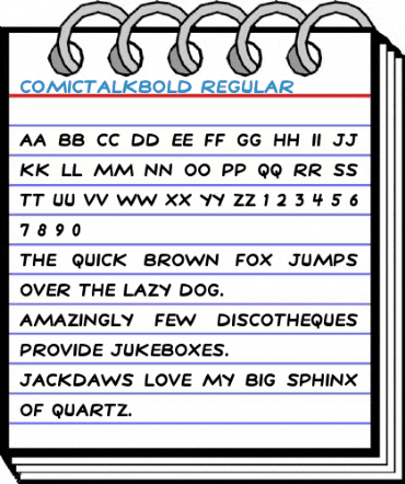 ComicTalkBold Regular Font