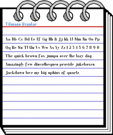 Tilmans Regular Font