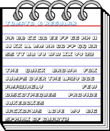 Tomato 3D Regular Font