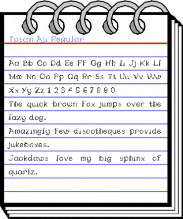 Tosan Aji Regular Font