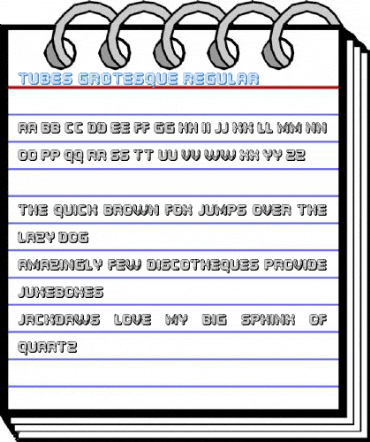 Tubes Grotesque Regular Font