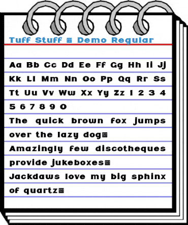 Tuff Stuff - Demo Regular Font